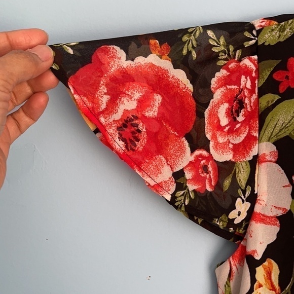 𝅺new Forever 21 Black Floral Maxi Dress - Picture 6 of 8